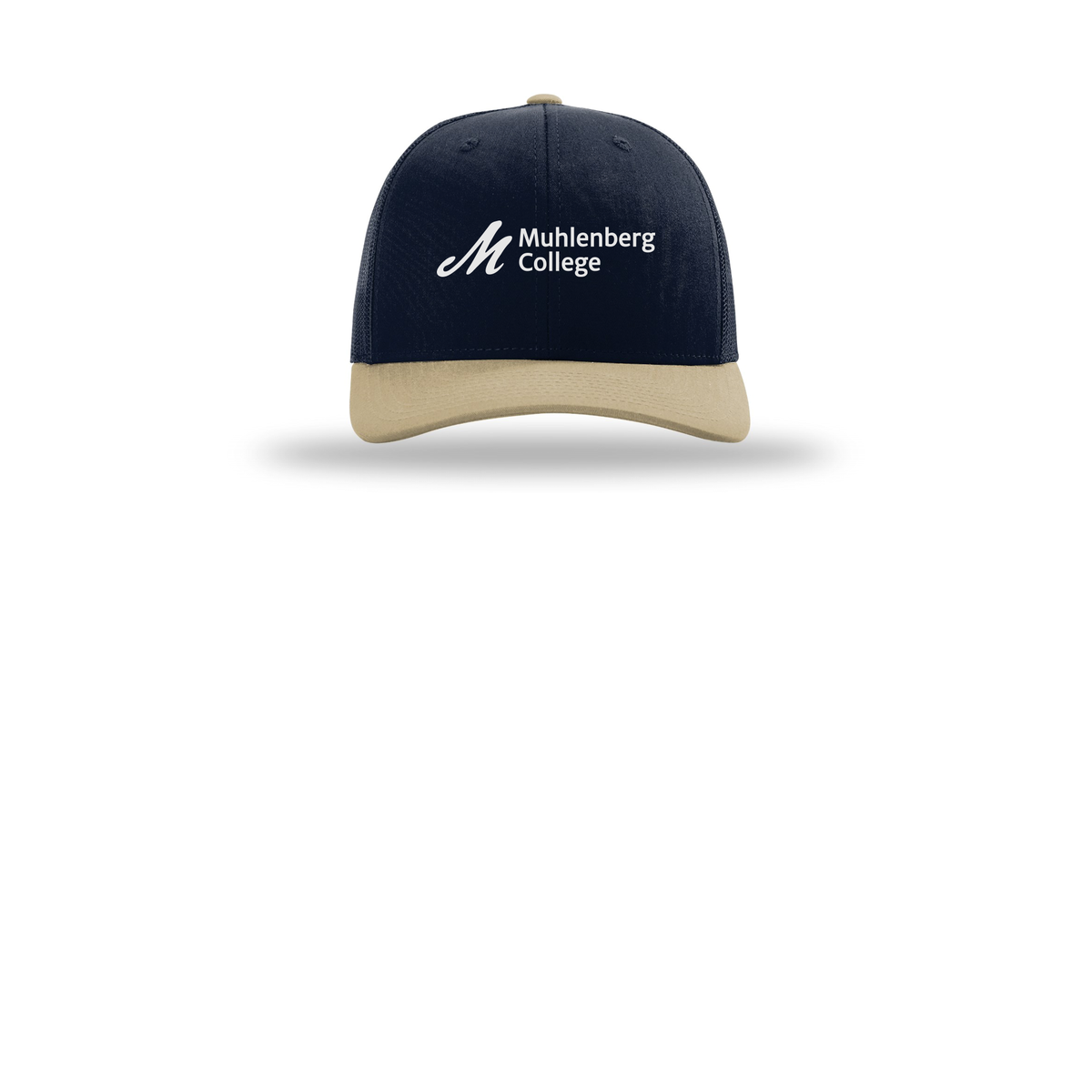 muhlenberg-richardson-trucker-cap-embroidery-capfront-R112-navynavykhaki-flat-front