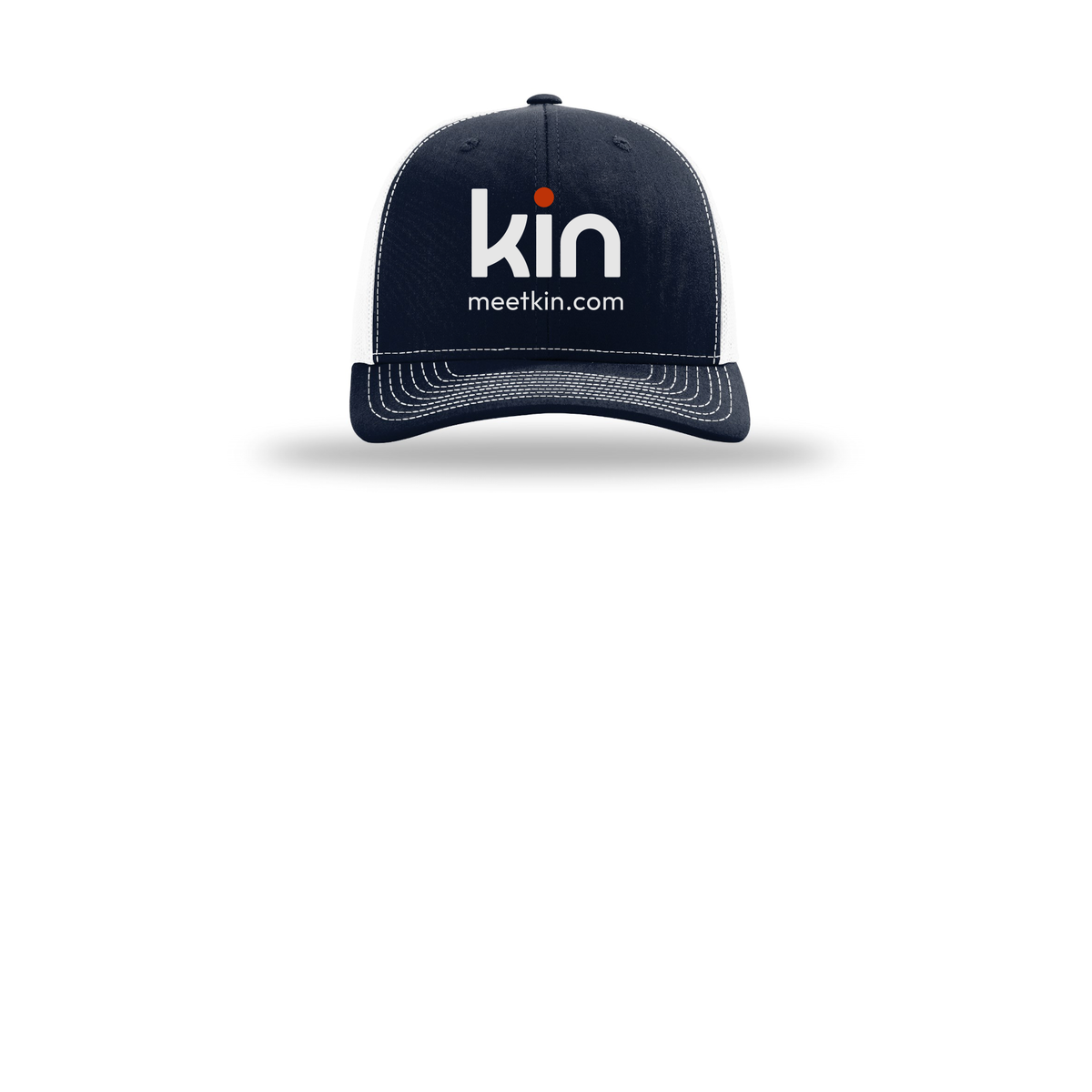 kin-richardson-trucker-cap-embroidery-capfront-R112-navywhite-flat-front