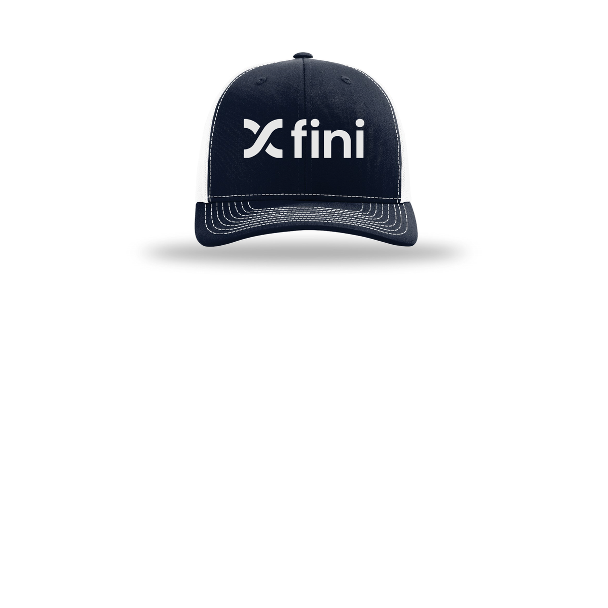 usefini-richardson-trucker-cap-embroidery-capfront-R112-navywhite-flat-front