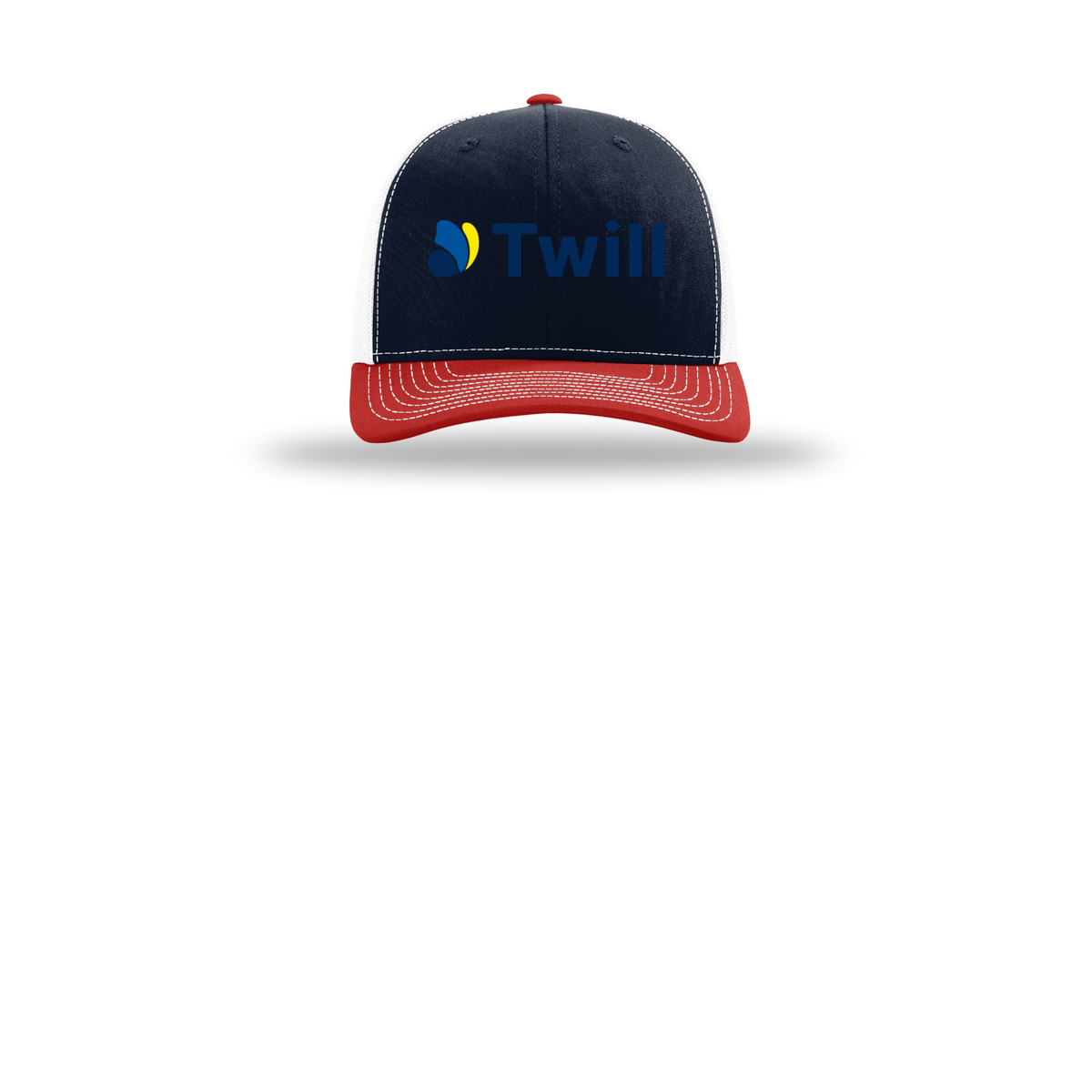 withtwill-richardson-trucker-cap-embroidery-capfront-R112-navywhitered-flat-front