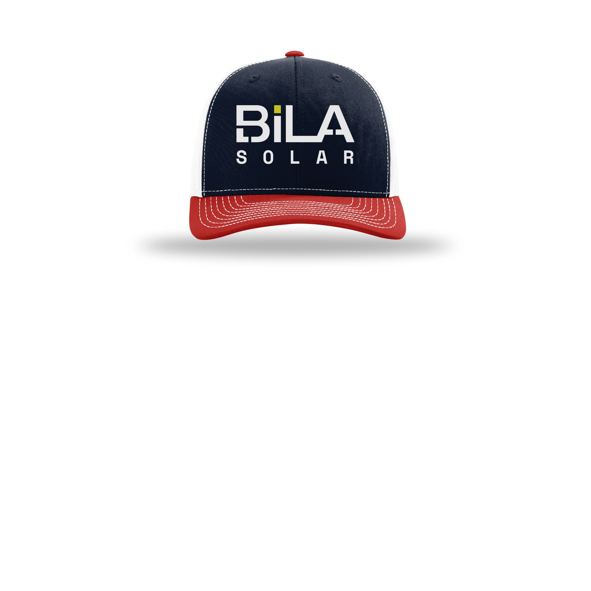 bilasolar-richardson-trucker-cap-embroidery-capfront-R112-navywhitered-flat-front