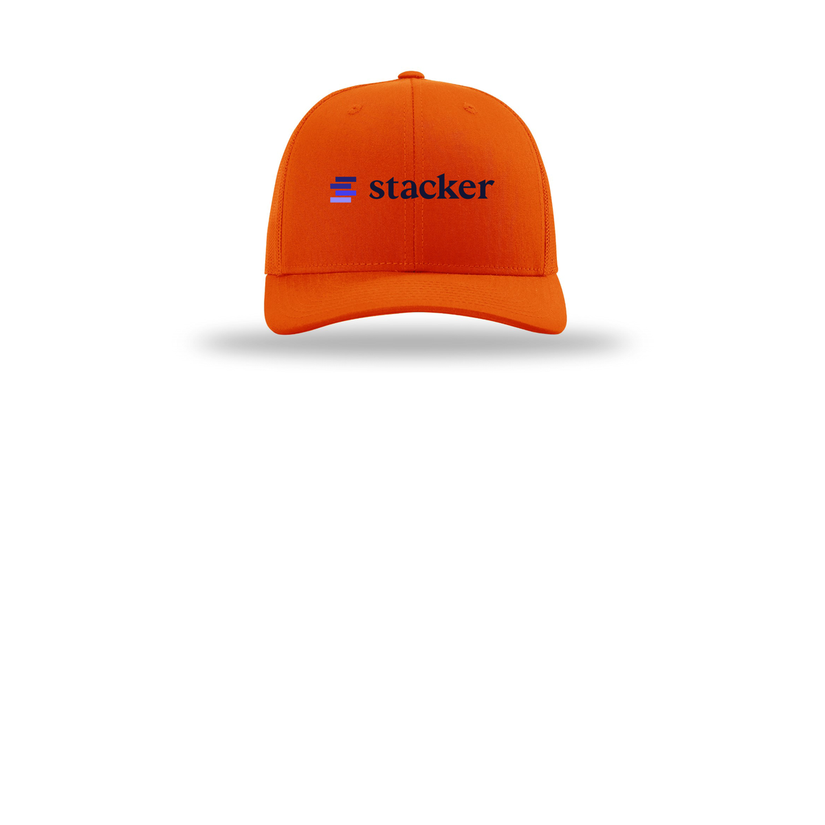 stacker-richardson-trucker-cap-embroidery-capfront-R112-orange-flat-front