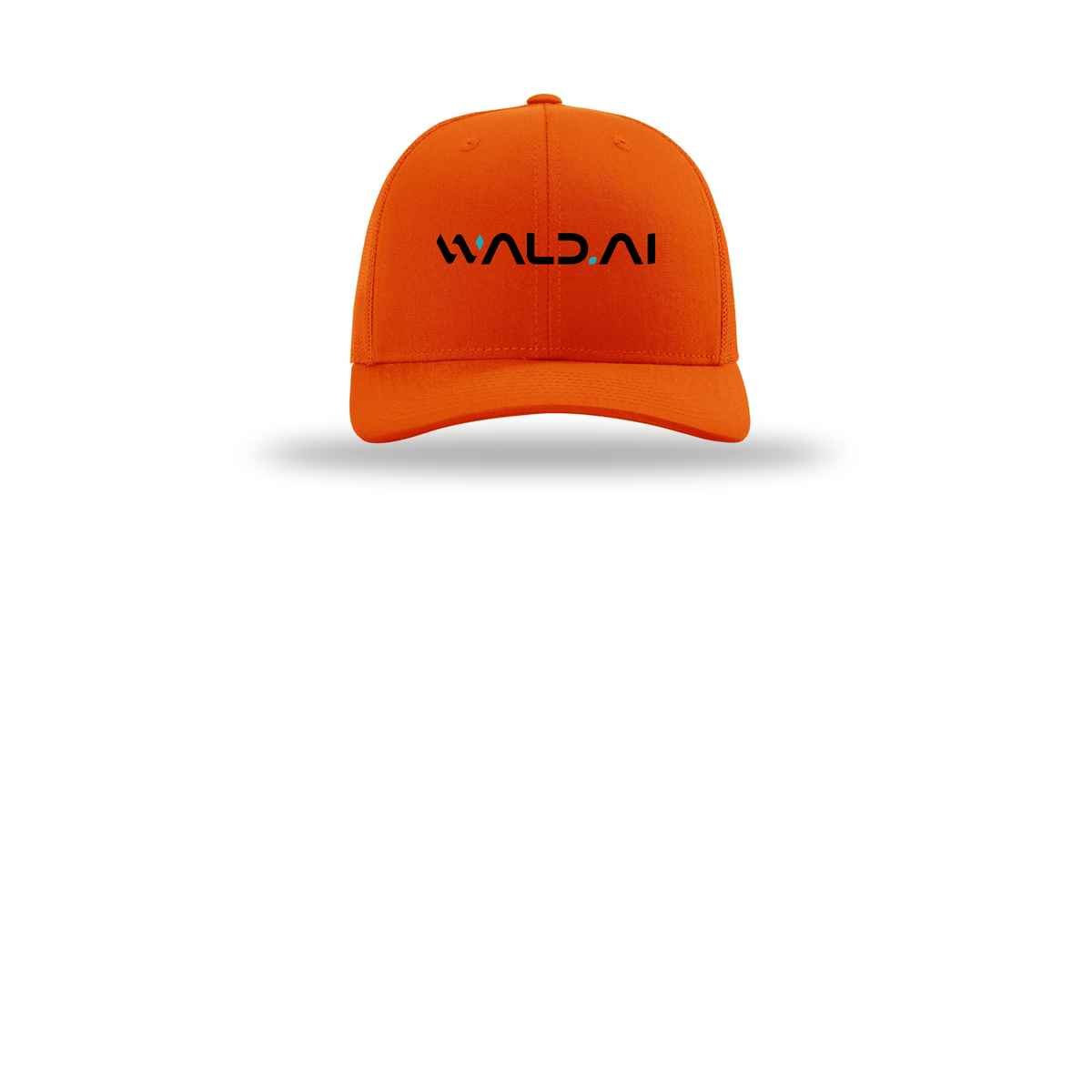 wald-richardson-trucker-cap-embroidery-capfront-R112-orange-flat-front