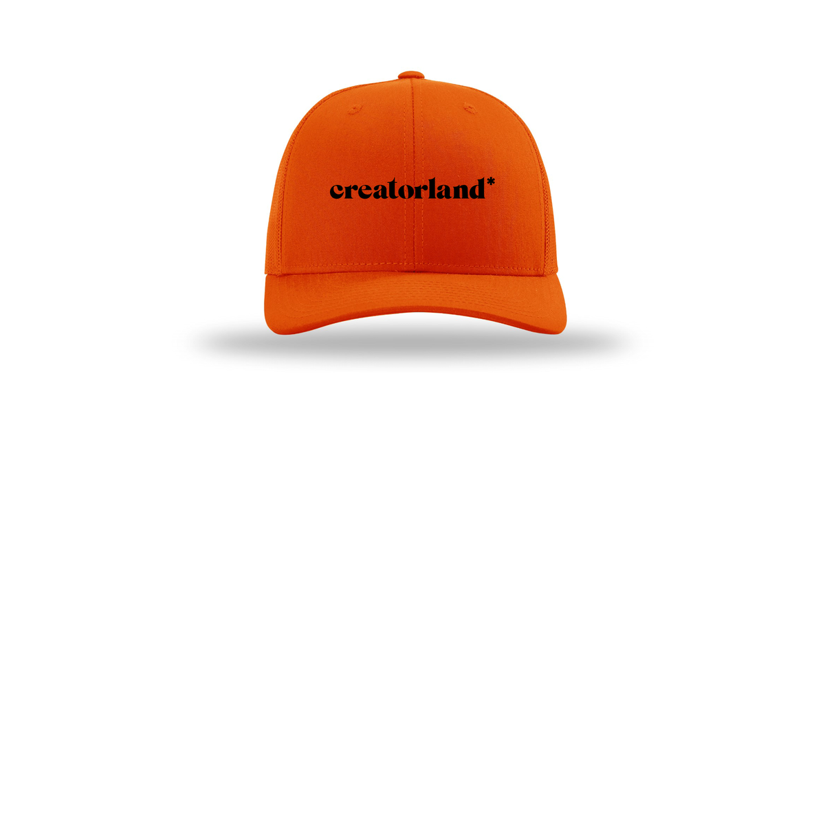 creatorland-richardson-trucker-cap-embroidery-capfront-R112-orange-flat-front