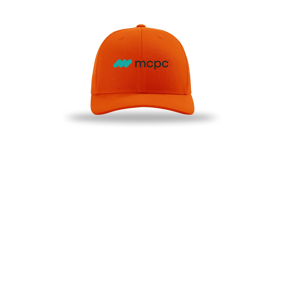 mcpc-richardson-trucker-cap-embroidery-capfront-R112-orange-flat-front