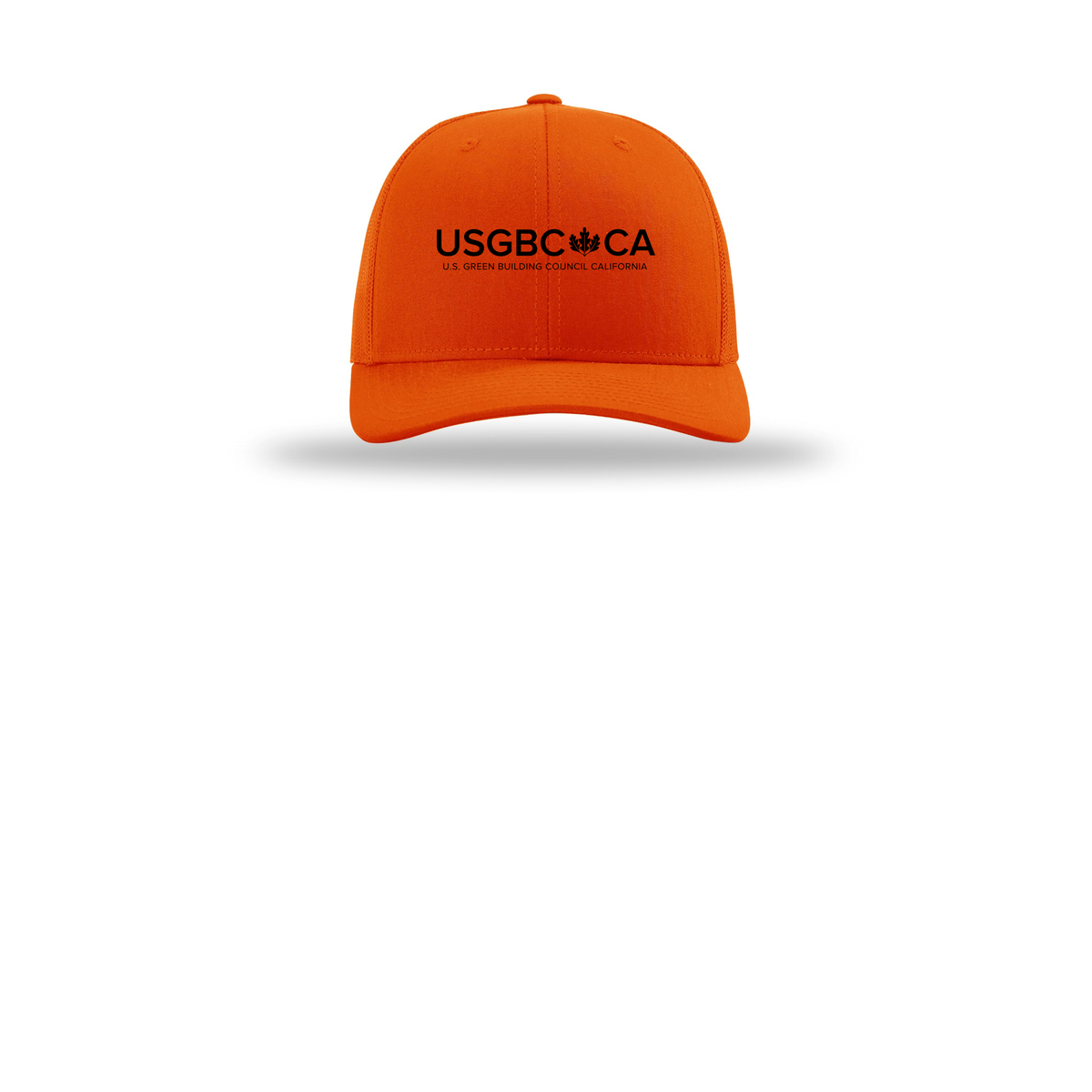 usgbc-ca-richardson-trucker-cap-embroidery-capfront-R112-orange-flat-front