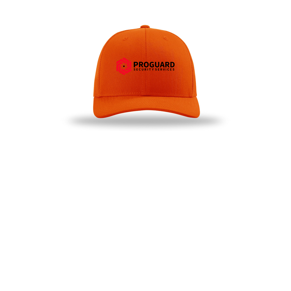 proguardsecurityservices-richardson-trucker-cap-embroidery-capfront-R112-orange-flat-front