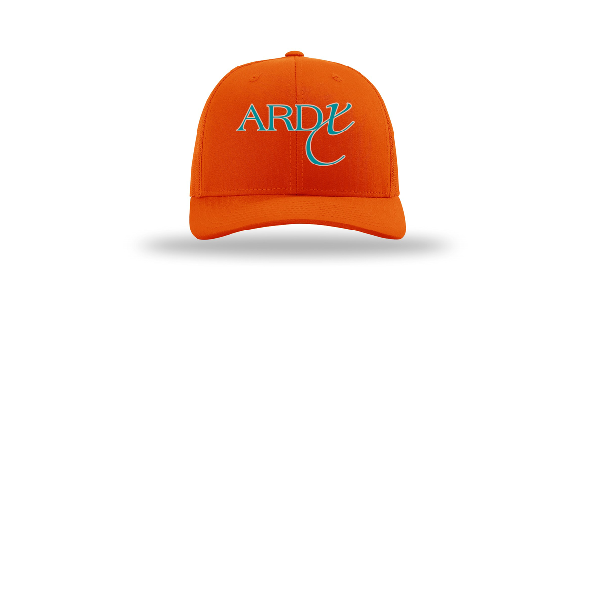 ardx-richardson-trucker-cap-embroidery-capfront-R112-orange-flat-front