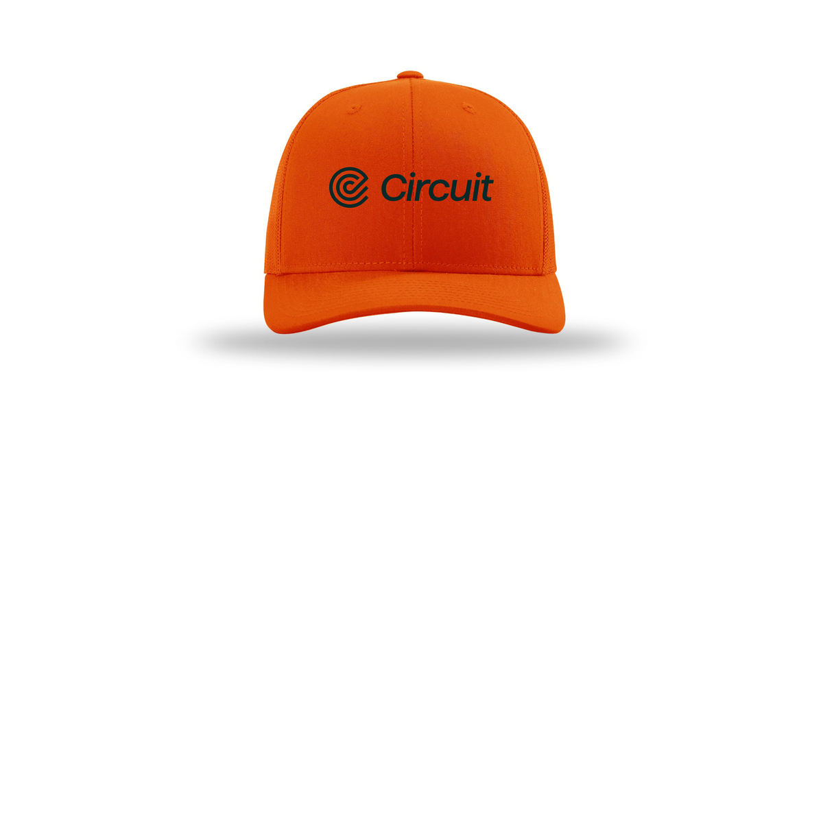 ridecircuit-richardson-trucker-cap-embroidery-capfront-R112-orange-flat-front