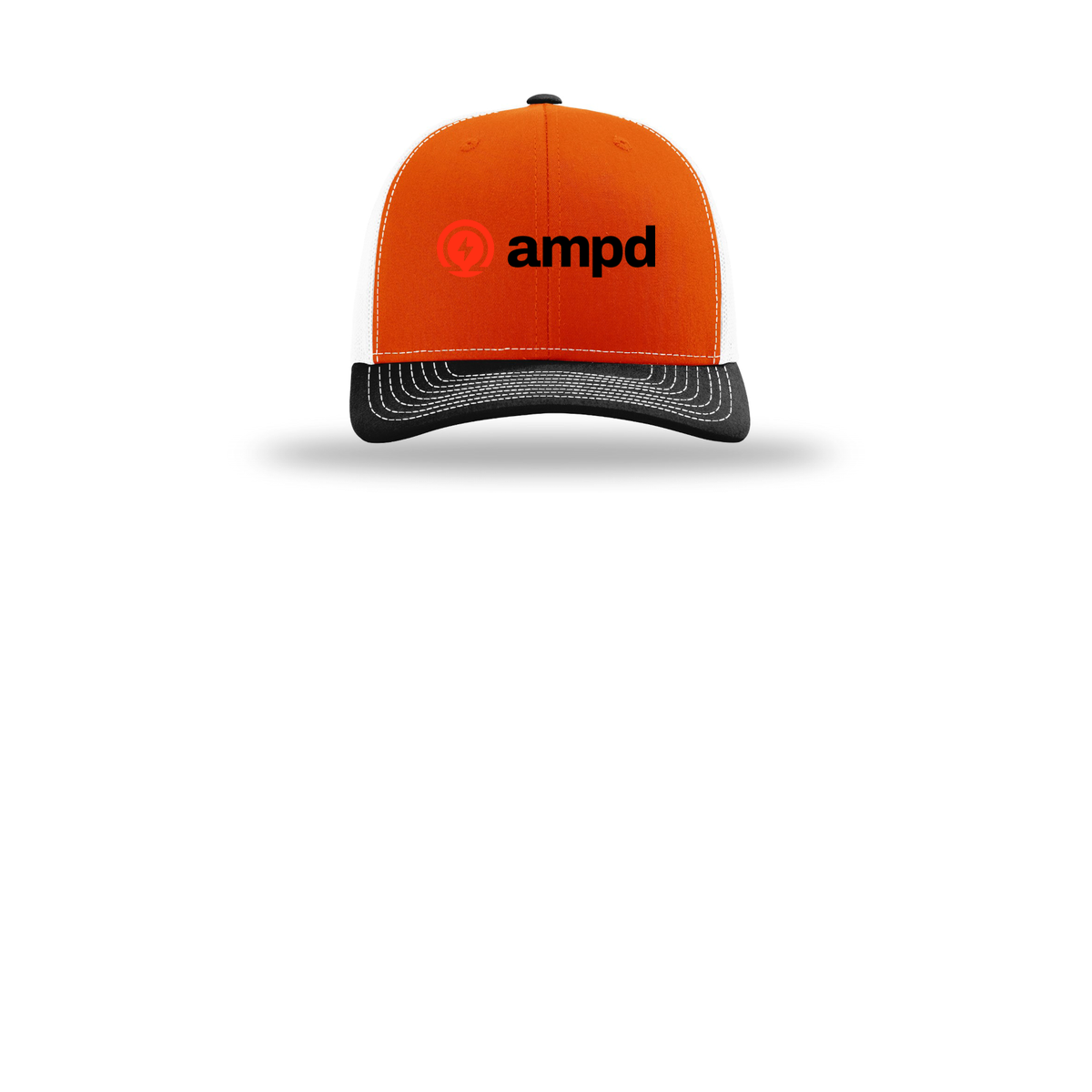 ampd-richardson-trucker-cap-embroidery-capfront-R112-orangewhiteblack-flat-front