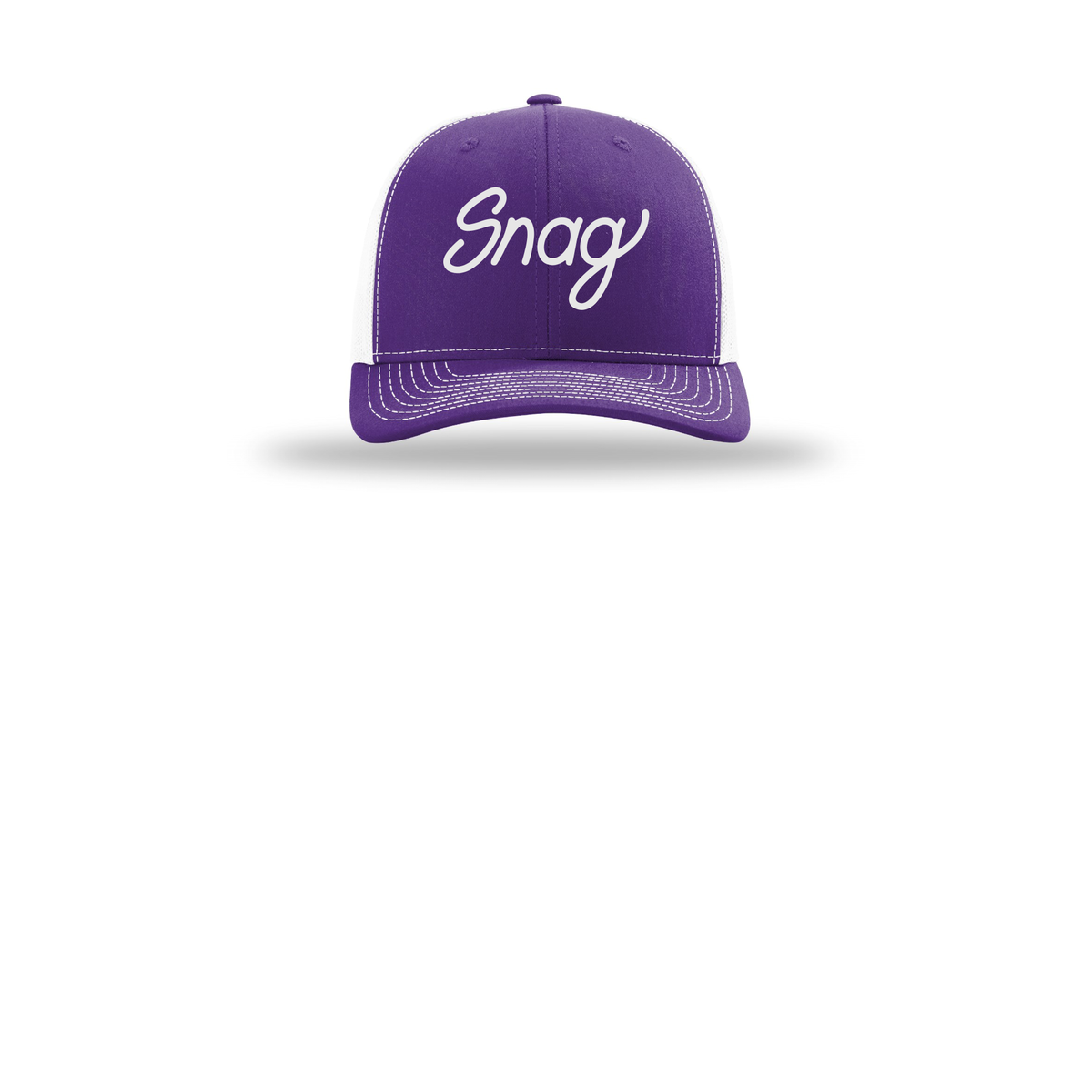 snagdelivery-richardson-trucker-cap-embroidery-capfront-R112-purplewhite-flat-front