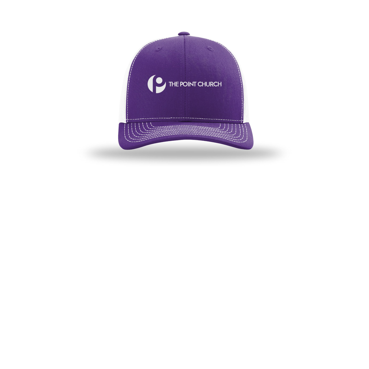 thepointva-richardson-trucker-cap-embroidery-capfront-R112-purplewhite-flat-front
