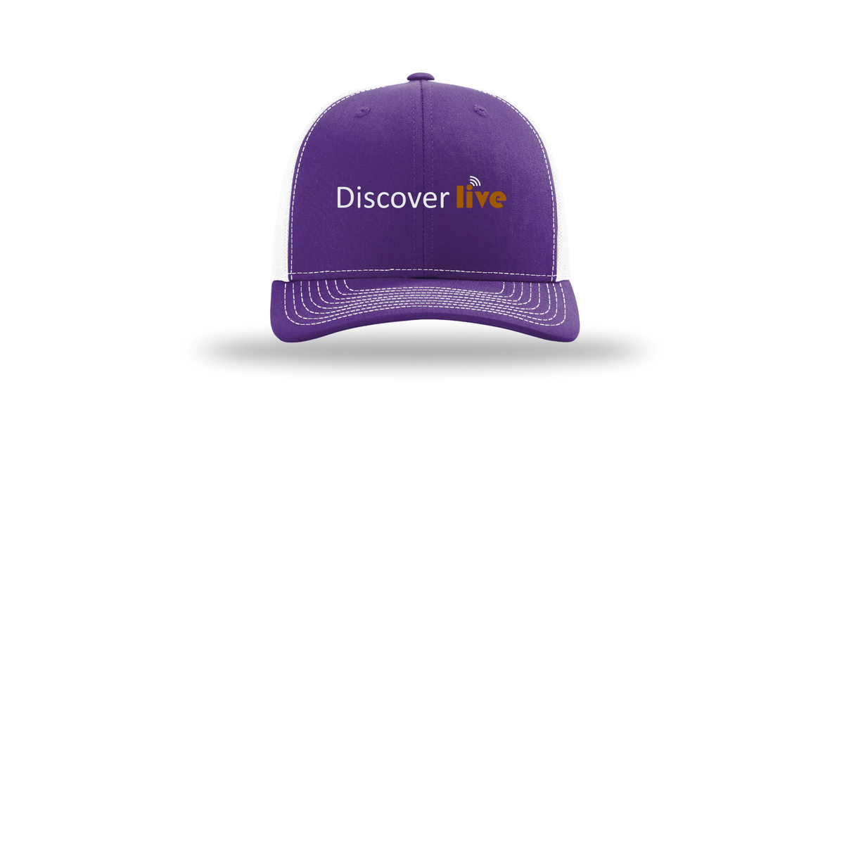 discover-richardson-trucker-cap-embroidery-capfront-R112-purplewhite-flat-front