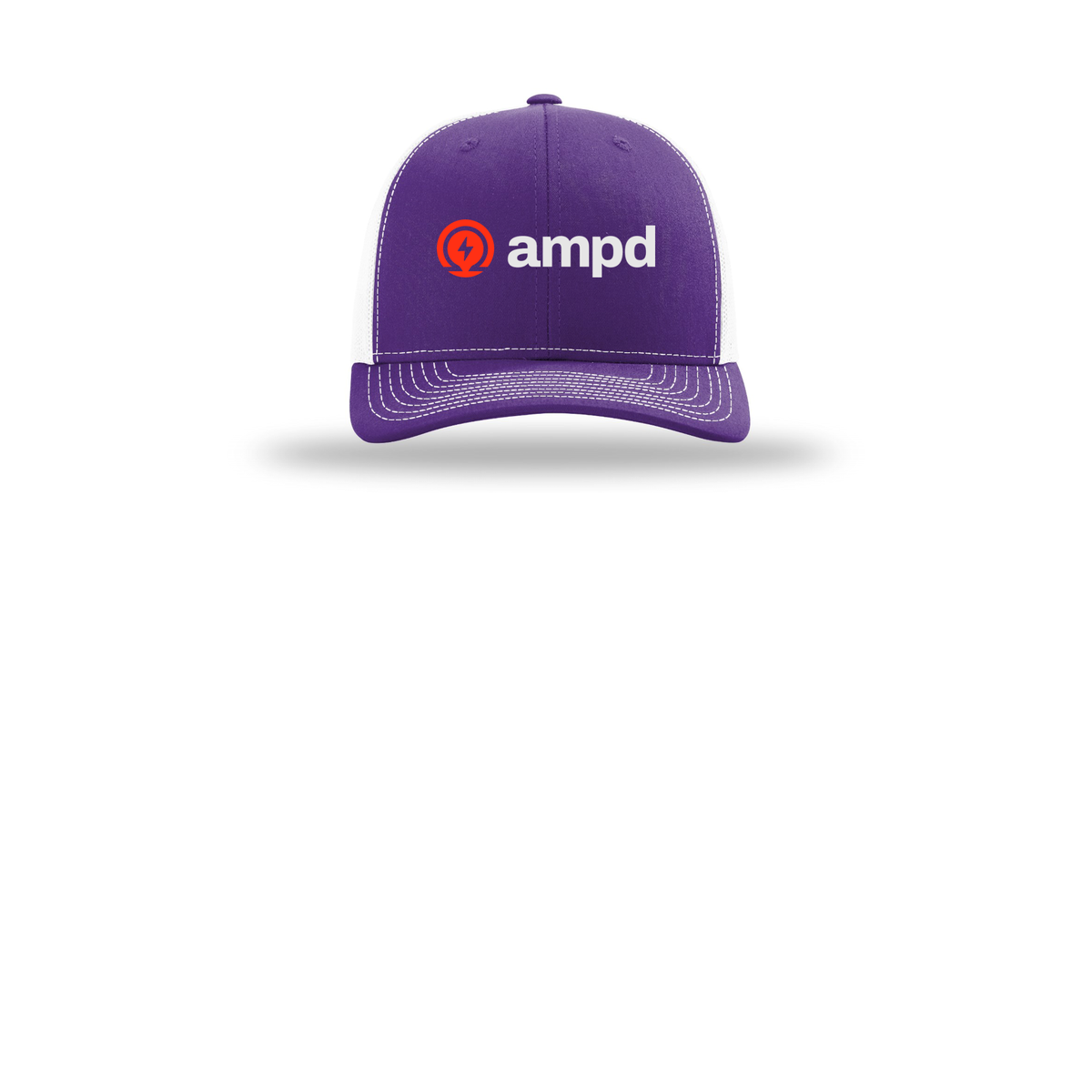 ampd-richardson-trucker-cap-embroidery-capfront-R112-purplewhite-flat-front