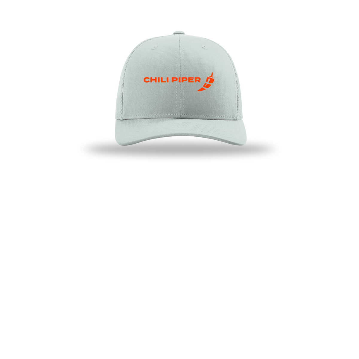 chilipiper-richardson-trucker-cap-embroidery-capfront-R112-quarry-flat-front