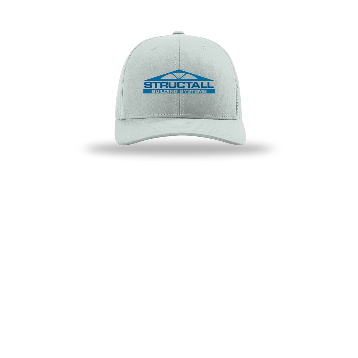 structall-richardson-trucker-cap-embroidery-capfront-R112-quarry-flat-front