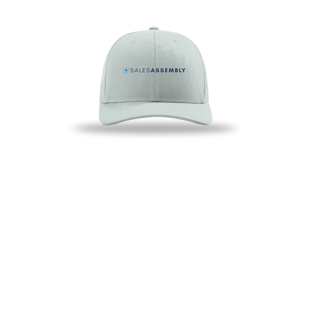 salesassembly-richardson-trucker-cap-embroidery-capfront-R112-quarry-flat-front