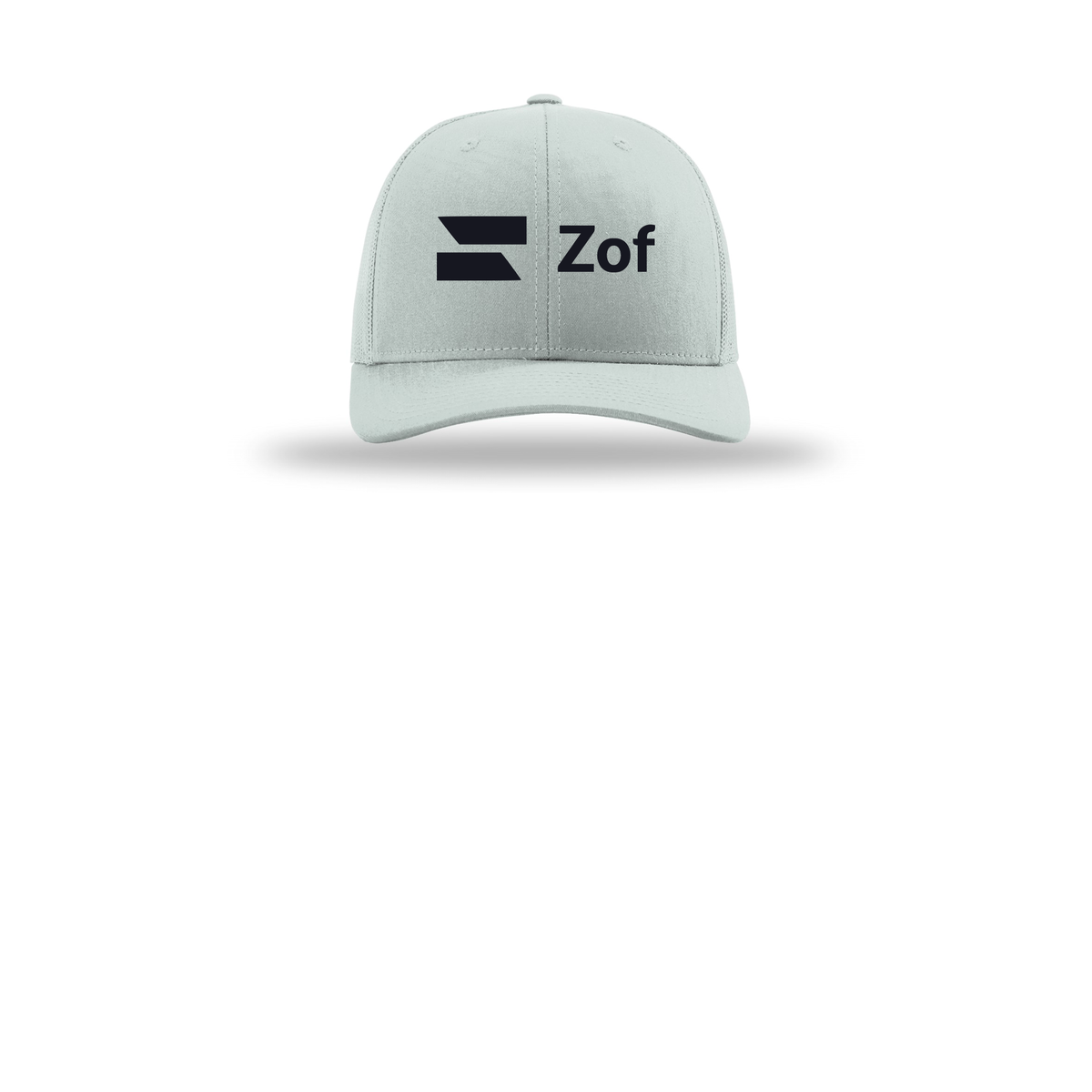 zof-richardson-trucker-cap-embroidery-capfront-R112-quarry-flat-front