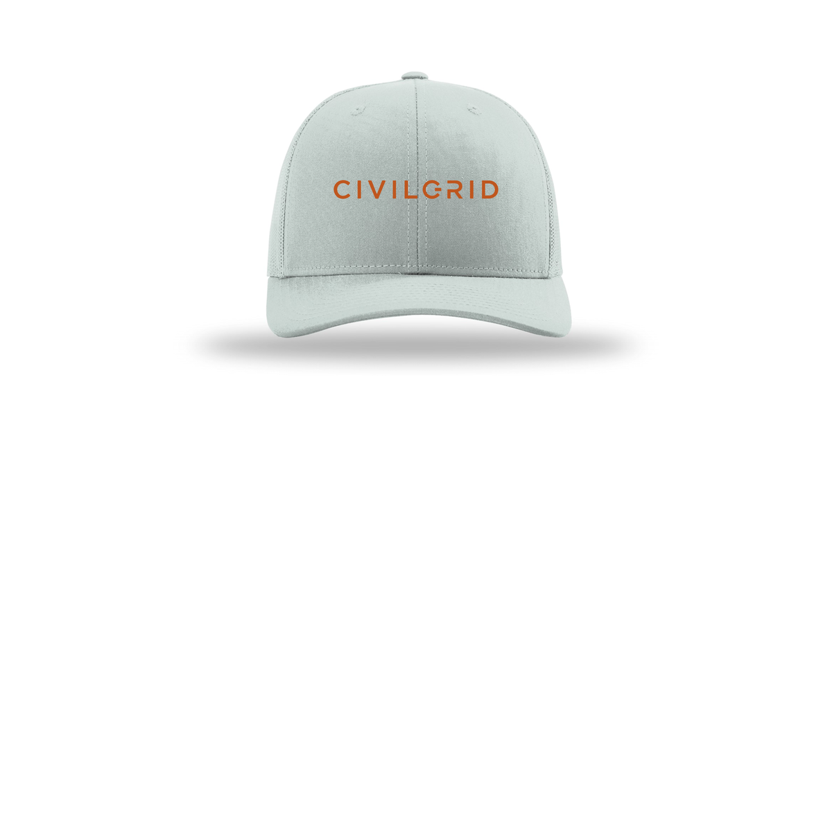 civilgrid-richardson-trucker-cap-embroidery-capfront-R112-quarry-flat-front