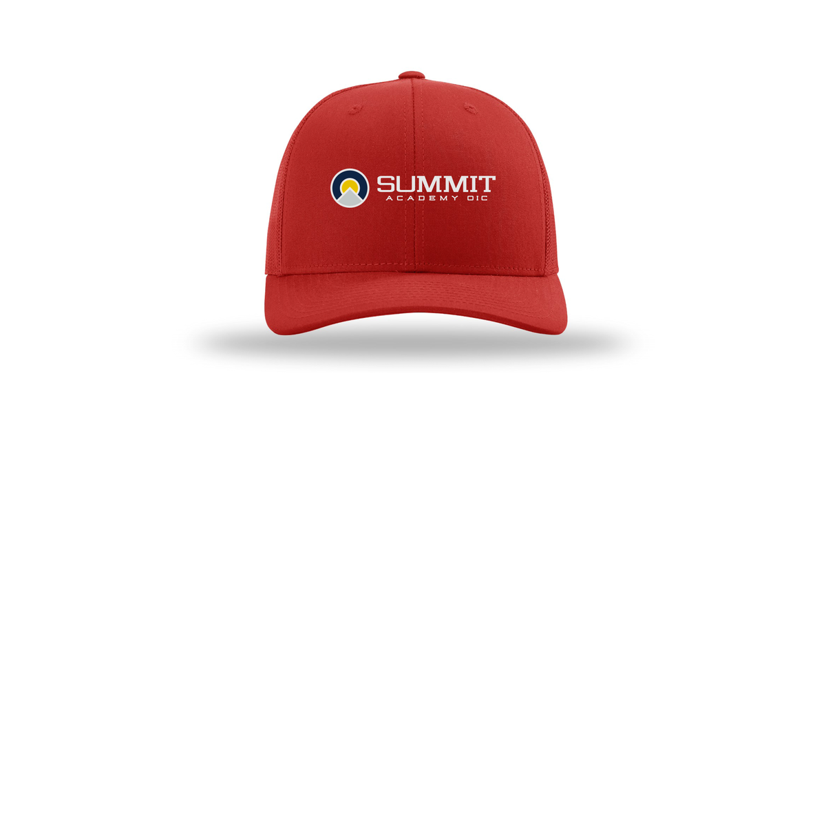 saoic-richardson-trucker-cap-embroidery-capfront-R112-red-flat-front