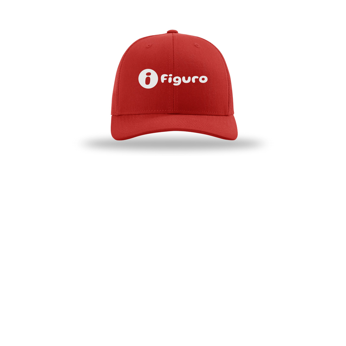 getfiguro-richardson-trucker-cap-embroidery-capfront-R112-red-flat-front