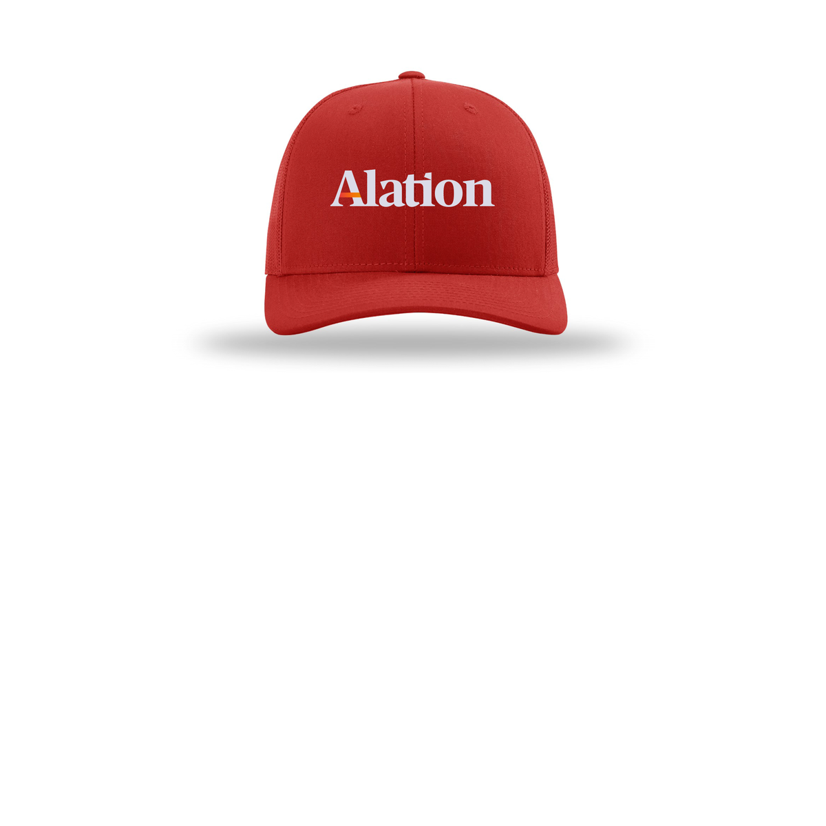 alation-richardson-trucker-cap-embroidery-capfront-R112-red-flat-front