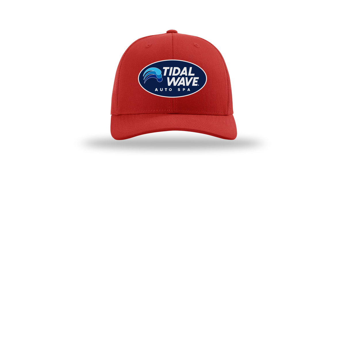 tidalwaveautospa-richardson-trucker-cap-embroidery-capfront-R112-red-flat-front