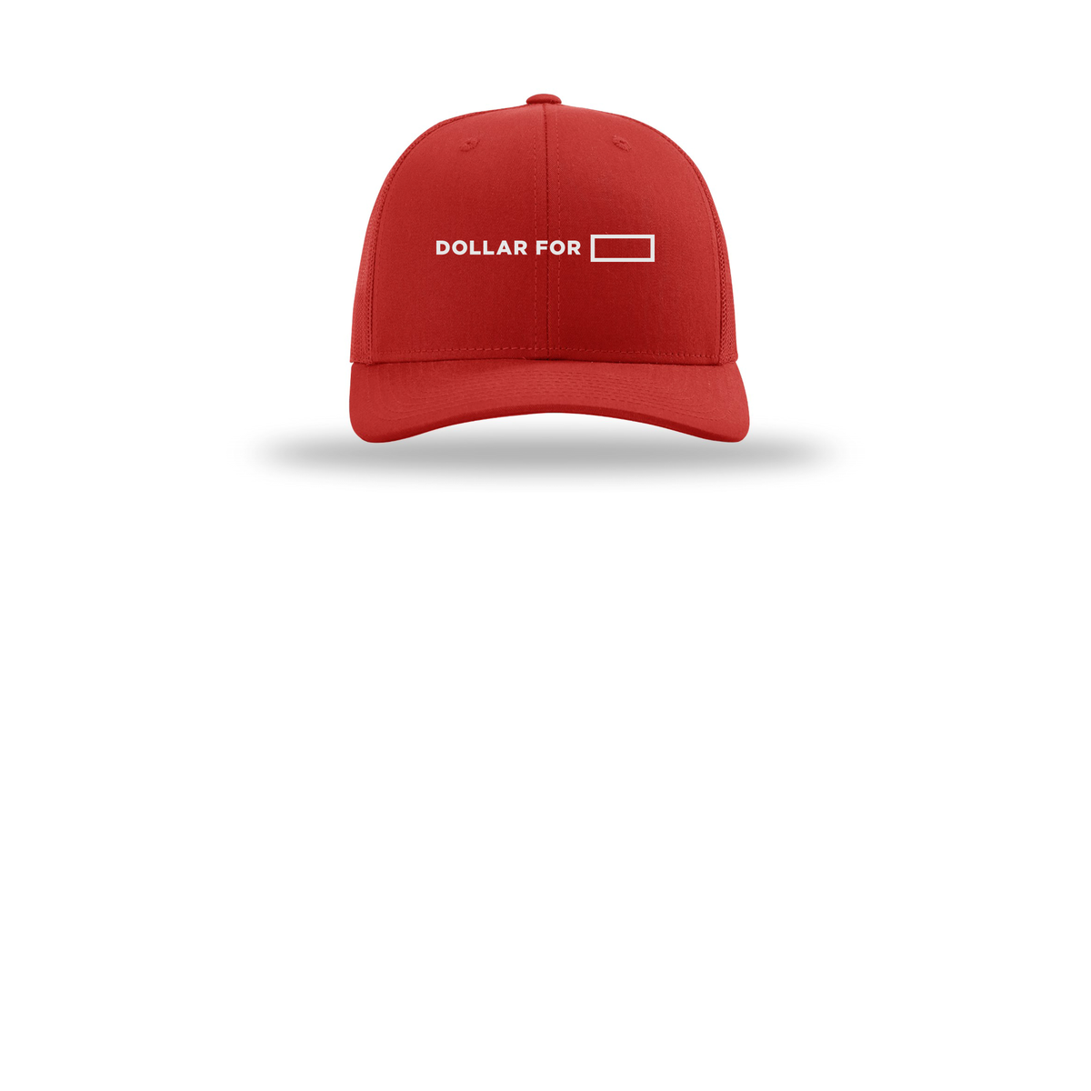 dollarfor-richardson-trucker-cap-embroidery-capfront-R112-red-flat-front