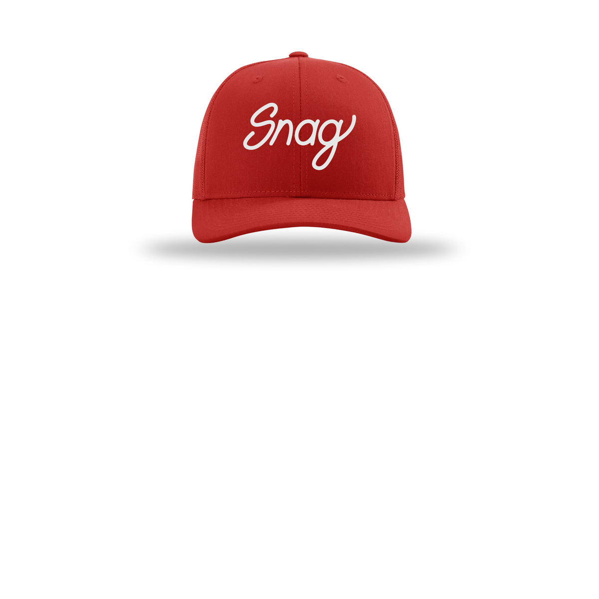 snagdelivery-richardson-trucker-cap-embroidery-capfront-R112-red-flat-front