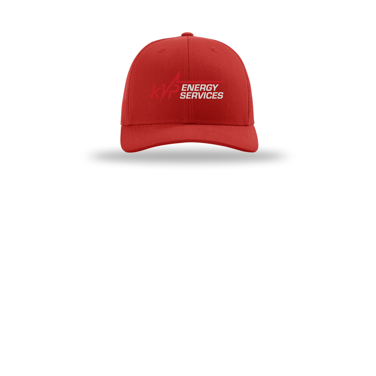 kvpenergy-richardson-trucker-cap-embroidery-capfront-R112-red-flat-front