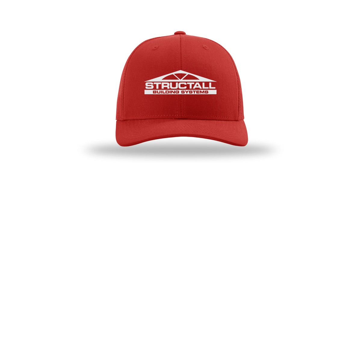 structall-richardson-trucker-cap-embroidery-capfront-R112-red-flat-front
