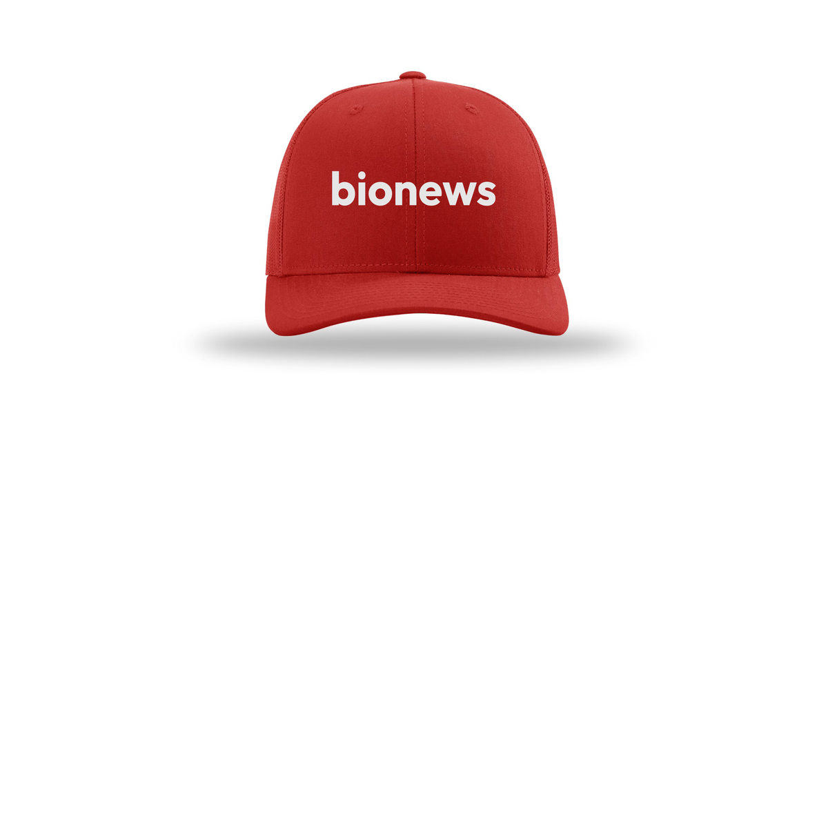 bionews-richardson-trucker-cap-embroidery-capfront-R112-red-flat-front