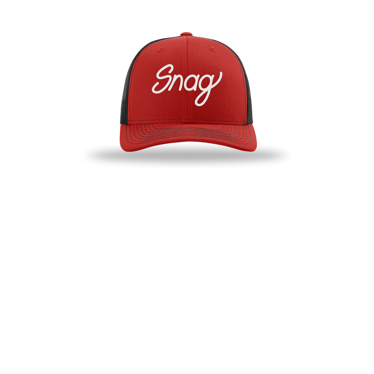 snagdelivery-richardson-trucker-cap-embroidery-capfront-R112-redblack-flat-front