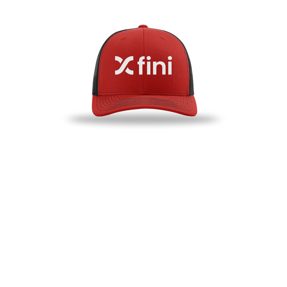 usefini-richardson-trucker-cap-embroidery-capfront-R112-redblack-flat-front