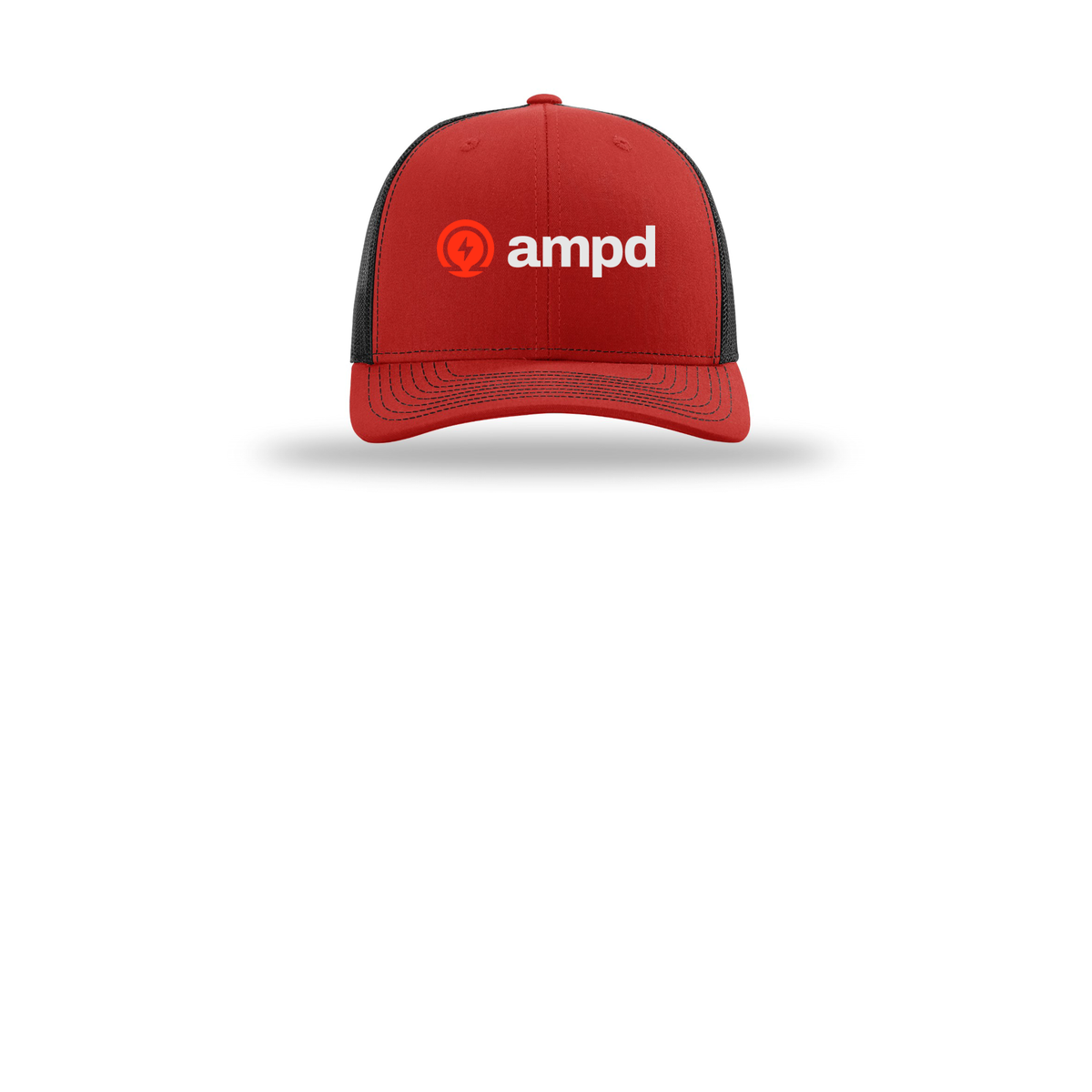 ampd-richardson-trucker-cap-embroidery-capfront-R112-redblack-flat-front