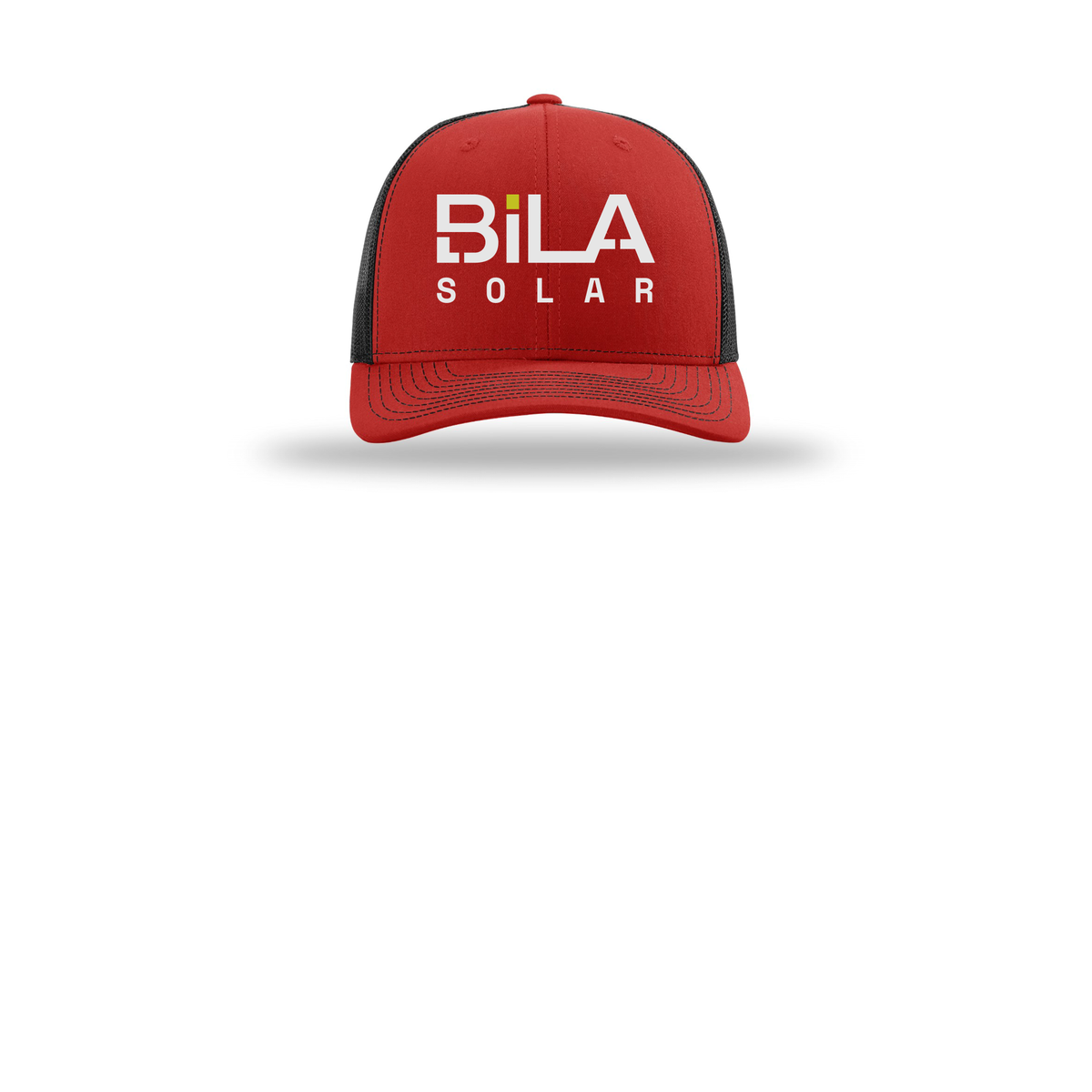 bilasolar-richardson-trucker-cap-embroidery-capfront-R112-redblack-flat-front