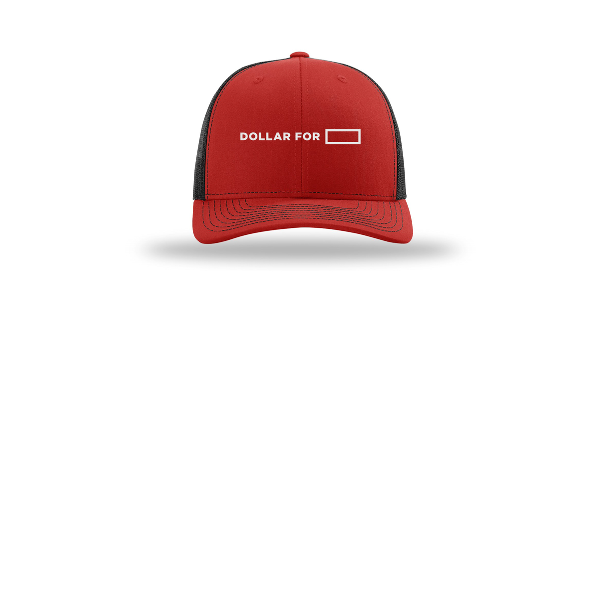 dollarfor-richardson-trucker-cap-embroidery-capfront-R112-redblack-flat-front