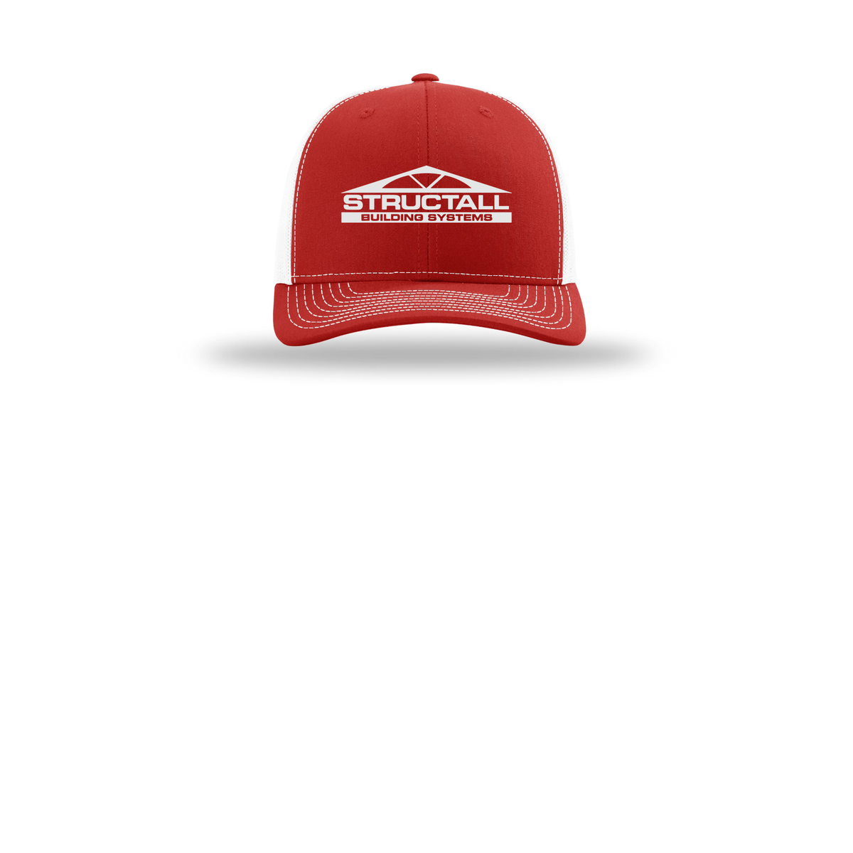 structall-richardson-trucker-cap-embroidery-capfront-R112-redwhite-flat-front