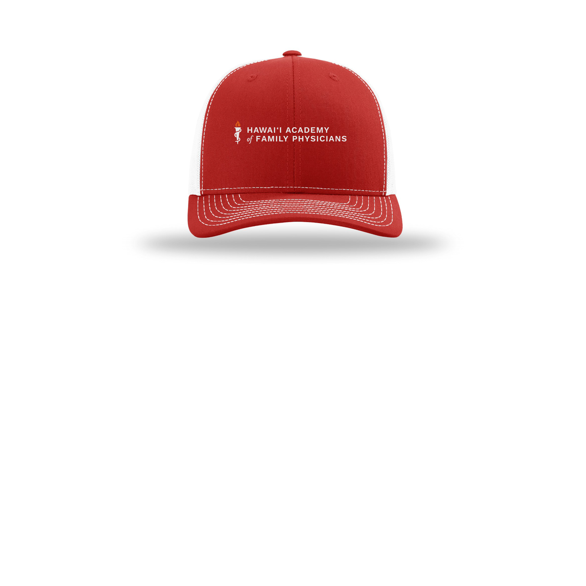 hafp-richardson-trucker-cap-embroidery-capfront-R112-redwhite-flat-front