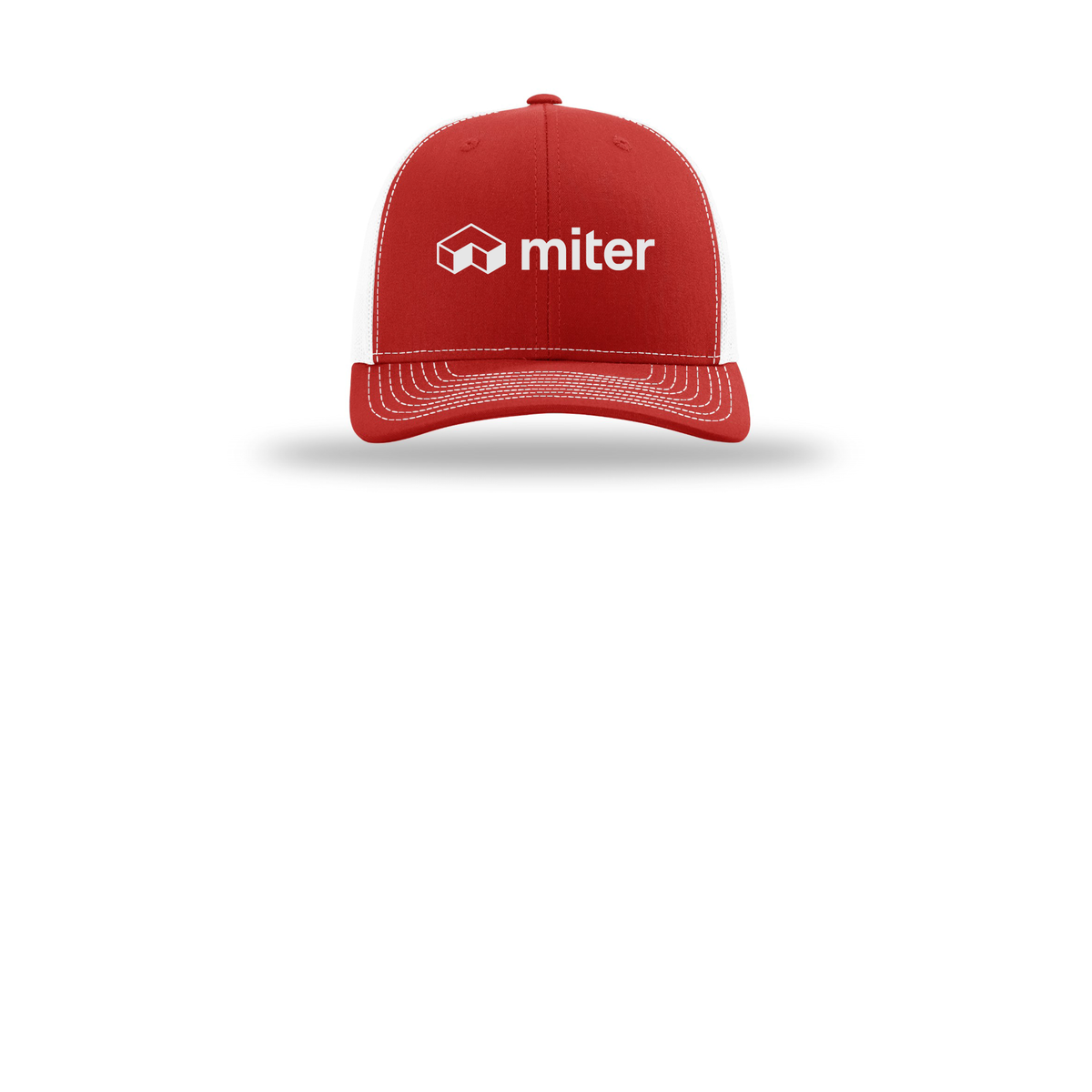 miter-richardson-trucker-cap-embroidery-capfront-R112-redwhite-flat-front
