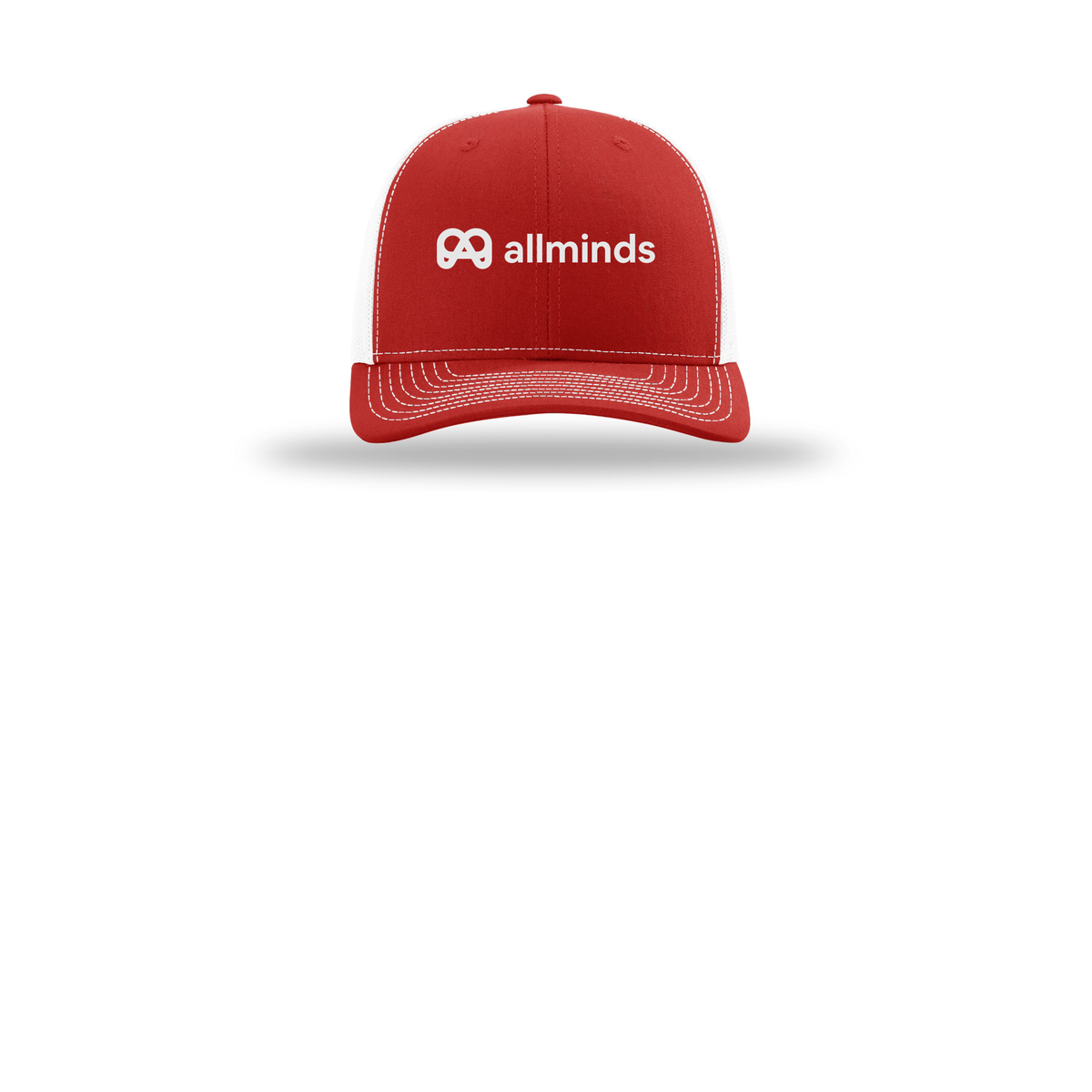 getallminds-richardson-trucker-cap-embroidery-capfront-R112-redwhite-flat-front