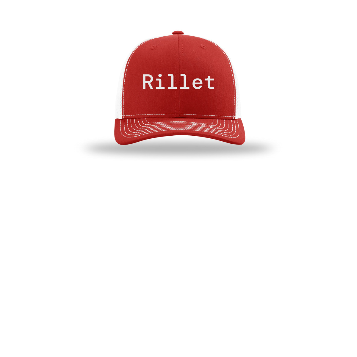 rillet-richardson-trucker-cap-embroidery-capfront-R112-redwhite-flat-front