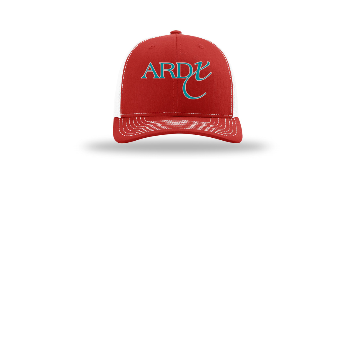 ardx-richardson-trucker-cap-embroidery-capfront-R112-redwhite-flat-front