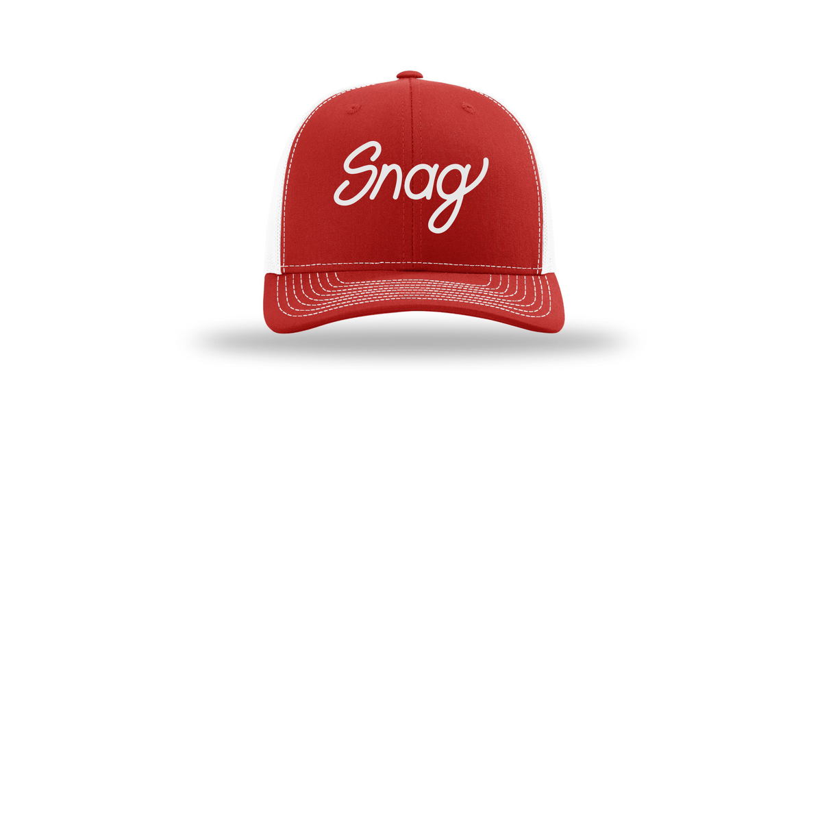 snagdelivery-richardson-trucker-cap-embroidery-capfront-R112-redwhite-flat-front