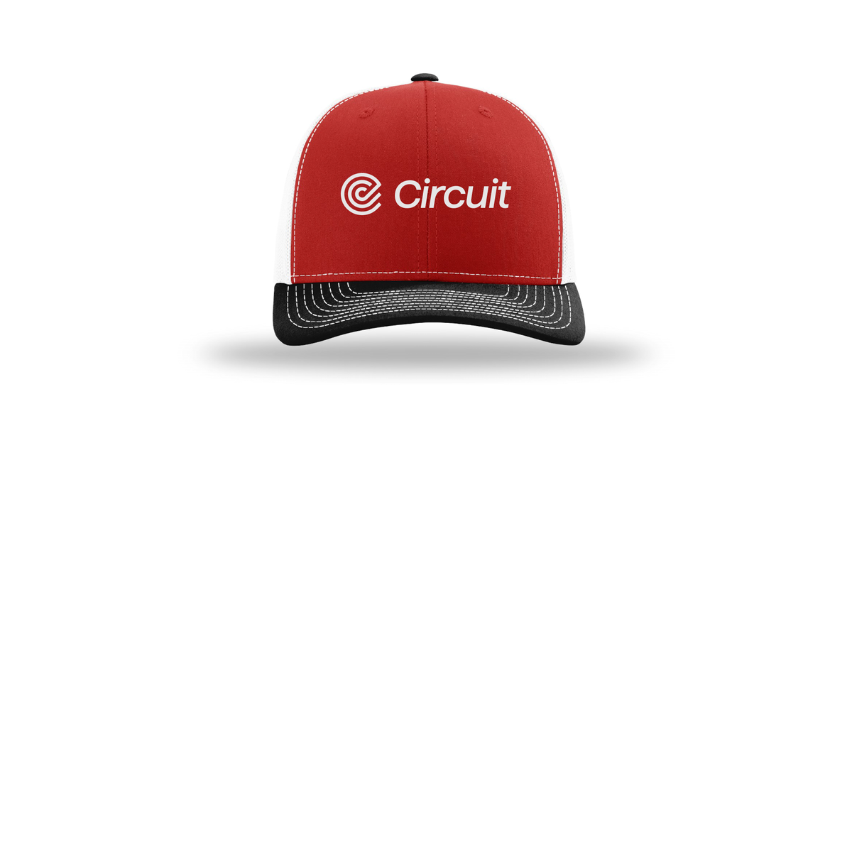 ridecircuit-richardson-trucker-cap-embroidery-capfront-R112-redwhiteblack-flat-front