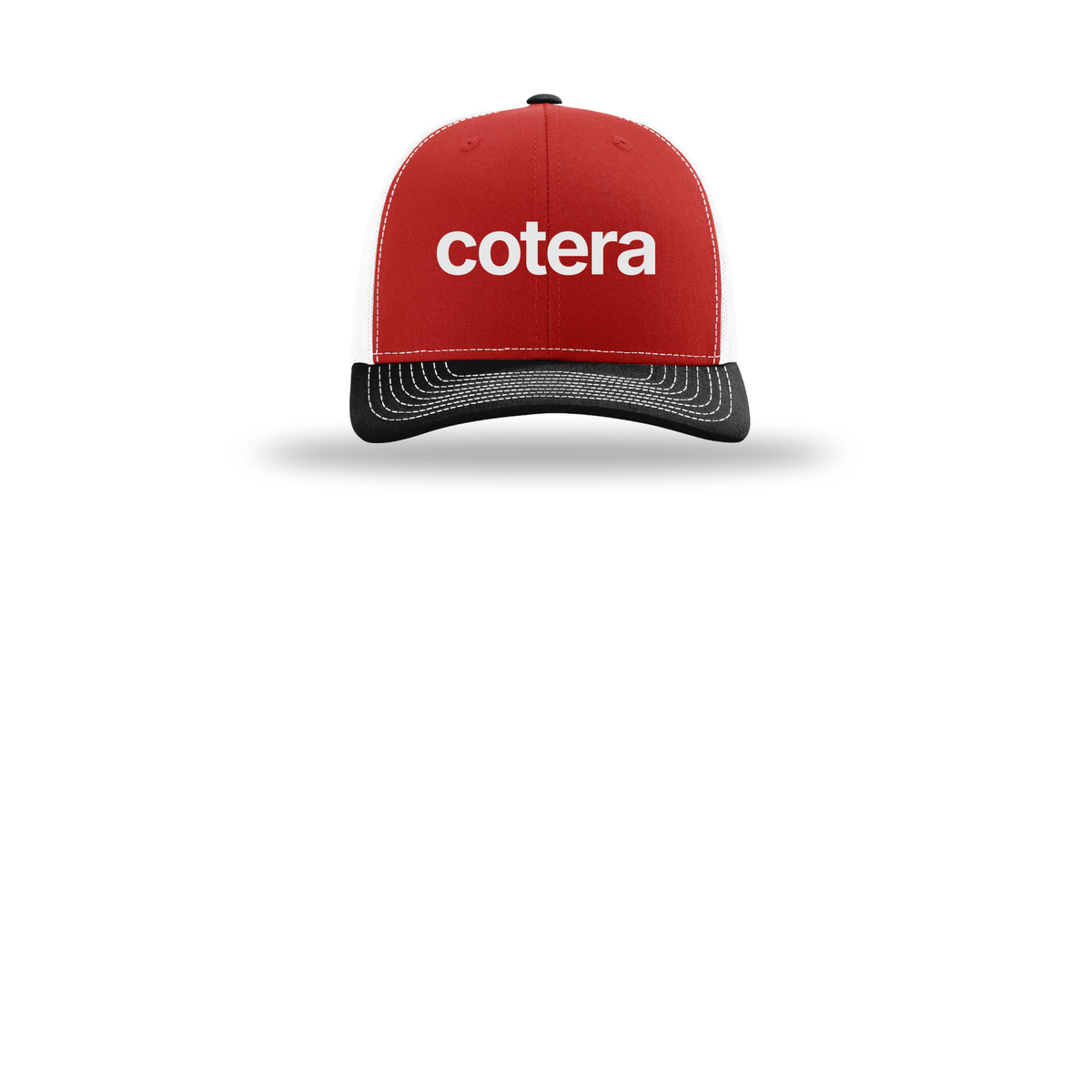 cotera-richardson-trucker-cap-embroidery-capfront-R112-redwhiteblack-flat-front