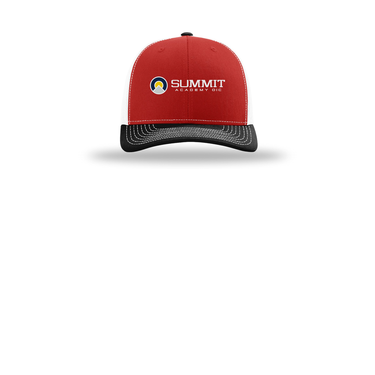 saoic-richardson-trucker-cap-embroidery-capfront-R112-redwhiteblack-flat-front