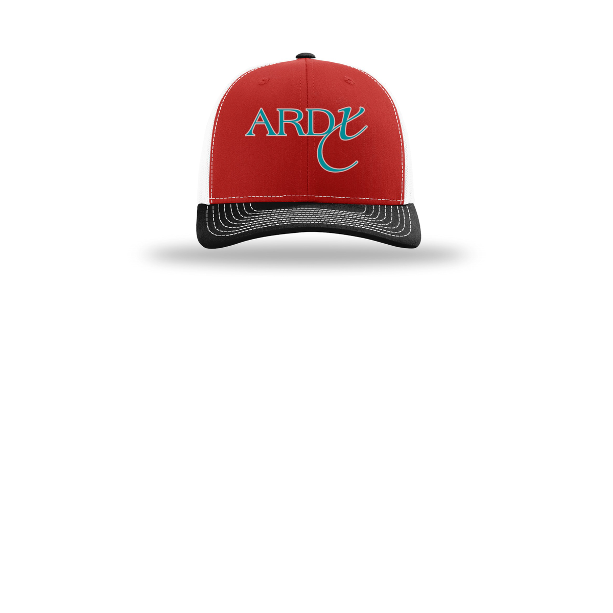 ardx-richardson-trucker-cap-embroidery-capfront-R112-redwhiteblack-flat-front