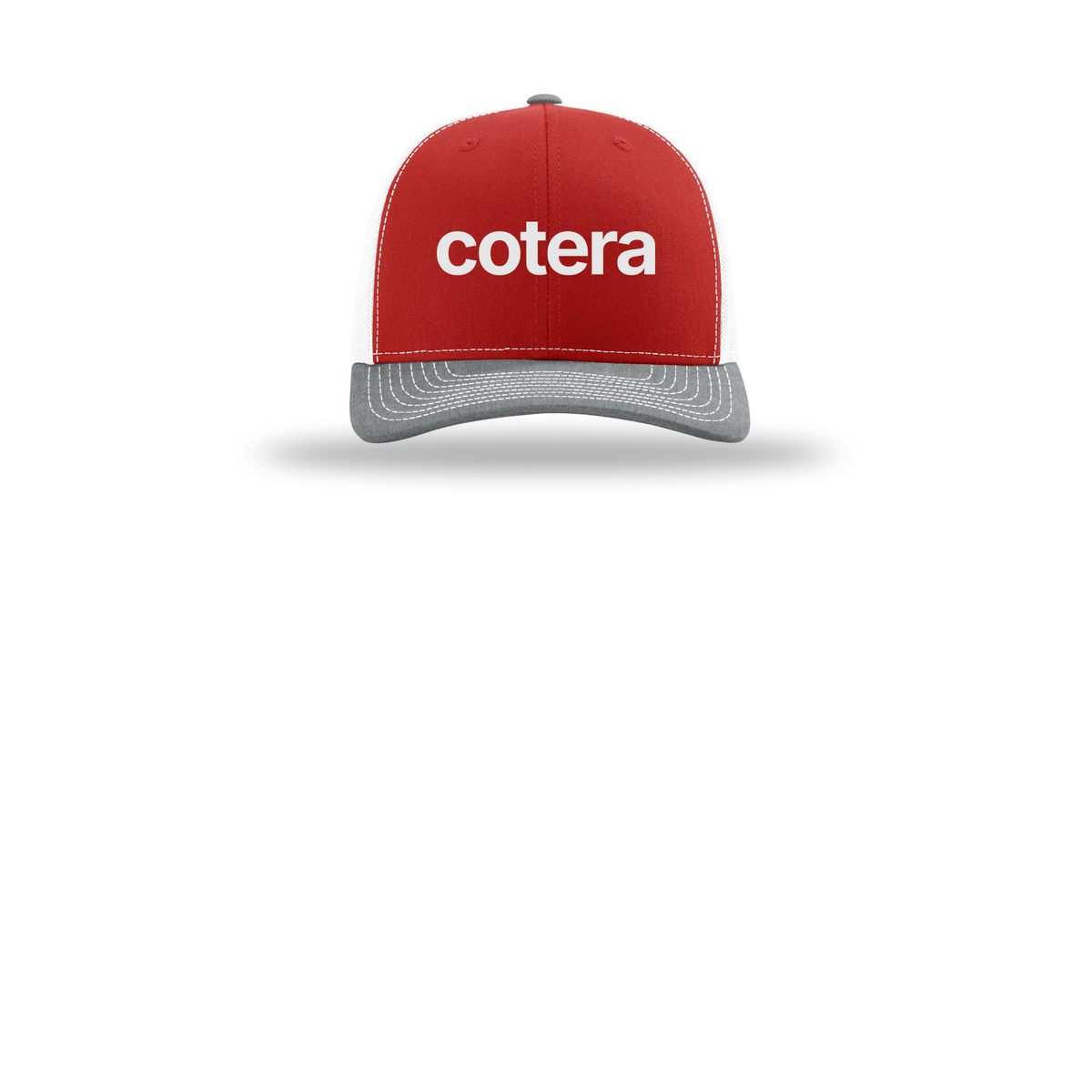 cotera-richardson-trucker-cap-embroidery-capfront-R112-redwhiteheathergrey-flat-front
