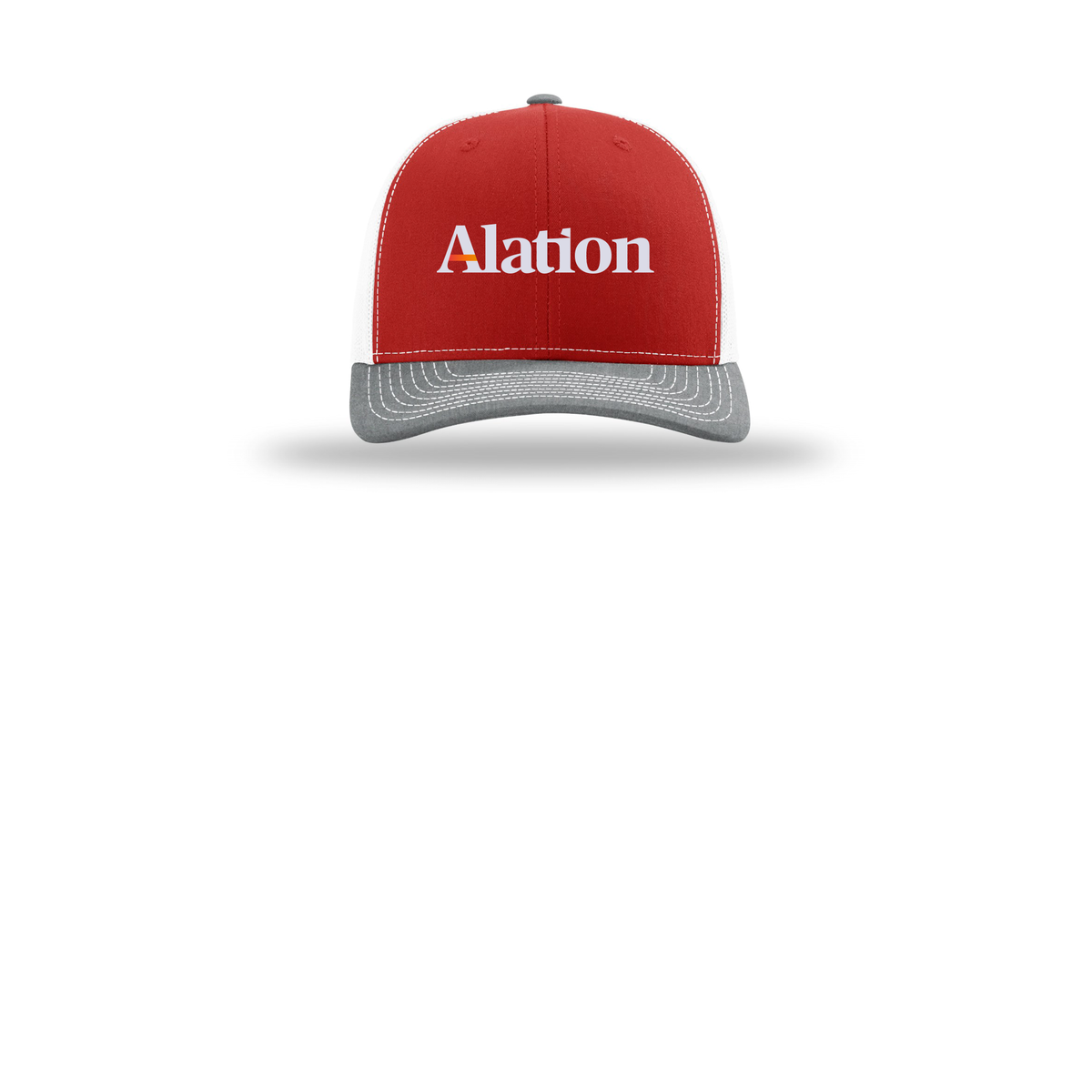 alation-richardson-trucker-cap-embroidery-capfront-R112-redwhiteheathergrey-flat-front